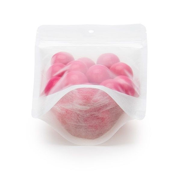 Stå upp påsar Rispapper Transparent/Vit 11.9x7.6x18.4cm | 114 gram med hängande hål (100 st) [ZBGR46WCH]