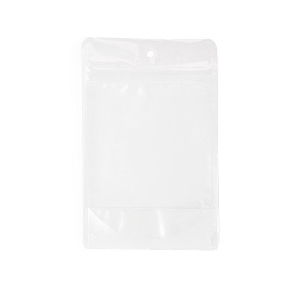 Stå upp påsar Rispapper Transparent/Vit 11,9x7,6x18,4cm | 114 gram (100 st) [ZBGR46WC]