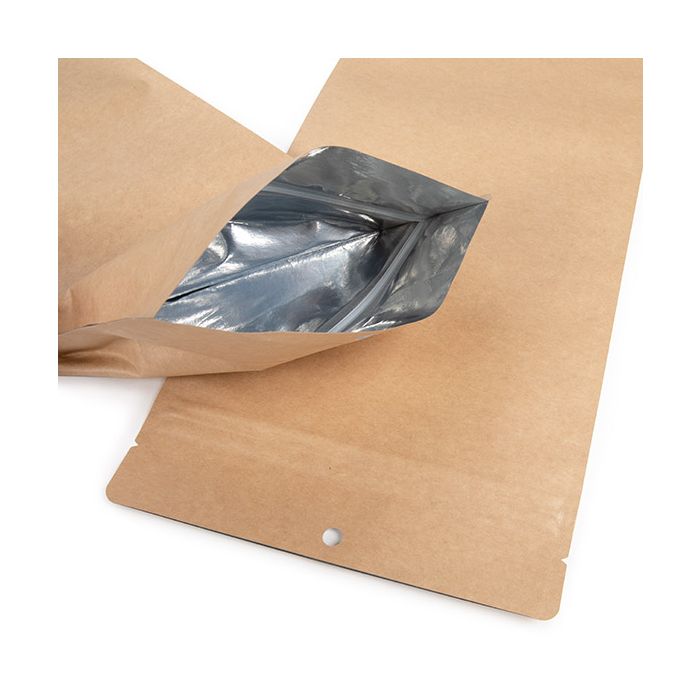 Stå upp påsar Kraft 14x6x38,1 cm (100 st) [ZBGSK2N]