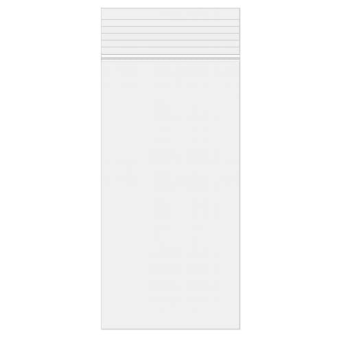 Blixtlåspåsar 12,5x25,5cm Kristallklart PP 50 mikron (100 st) [ZC510]