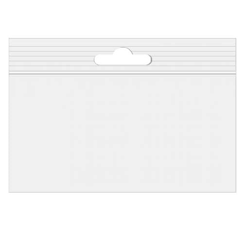Blixtlåspåsar med Eurohål 15x10 Kristallklart PP 50 mikron (100 st) [ZE64]