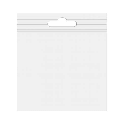 Blixtlåspåsar med Eurohål 10x10cm Kristallklart PP 50 mikron (100 st) [ZE44]