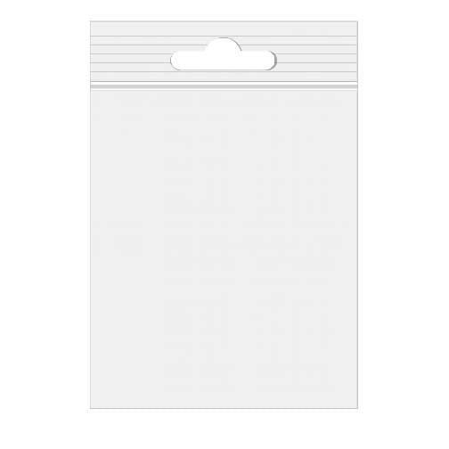 Blixtlåspåsar med Eurohål 18x23 Kristallklart PP 50 mikron (100 st) [ZE79]