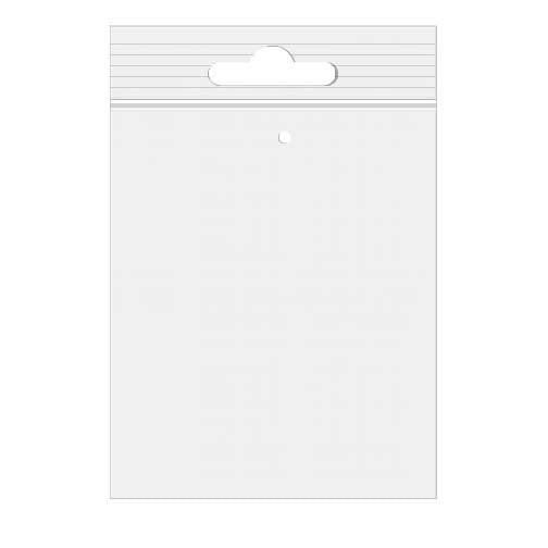 Blixtlåspåsar med Eurohål och lufthål 12,5x18cm Kristallklart PP 50 mikron (100 st) [ZE57V]