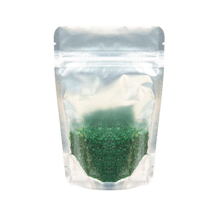 Stå upp påsar Transparent/Silver 10x6x15cm | 57 gram (100 st) [ZBGS2]