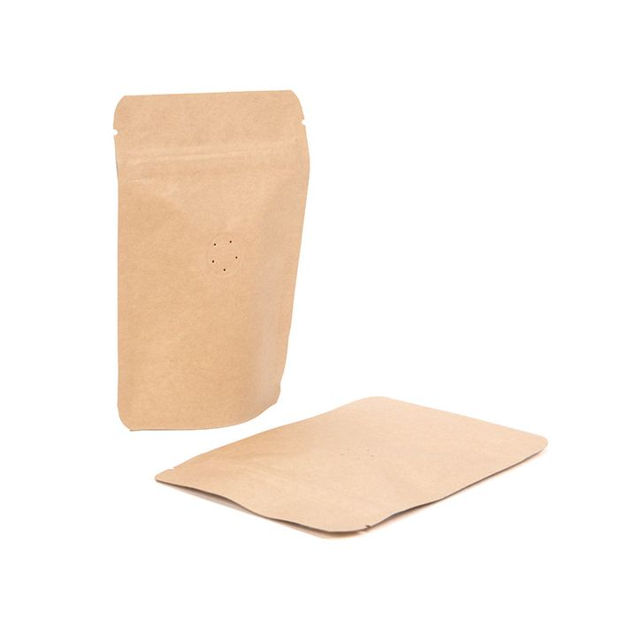 Stå upp påsar Kraft 10,2x6x15,2cm w/Valve (100 st) [ZBGM2K]