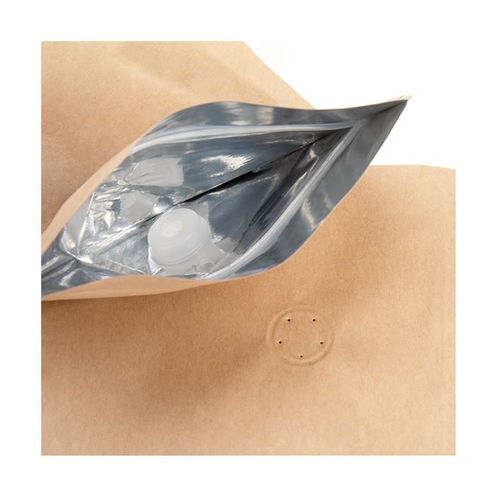 Stå upp påsar Kraft 13x7,9x20,6cm w/Valve (100 st) [ZBGM3K]