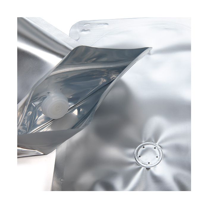 Stå upp påsar Silver 13x7,9x20,6cm w/Valve (100 st) [ZBGM3SV]