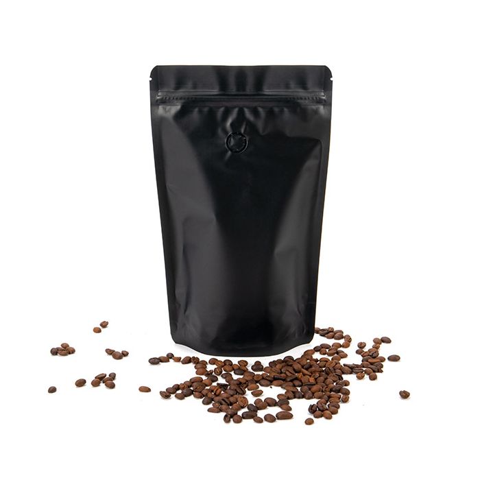 Stand Up Pouches Black 17,1x8,9x28,6cm w/Valve