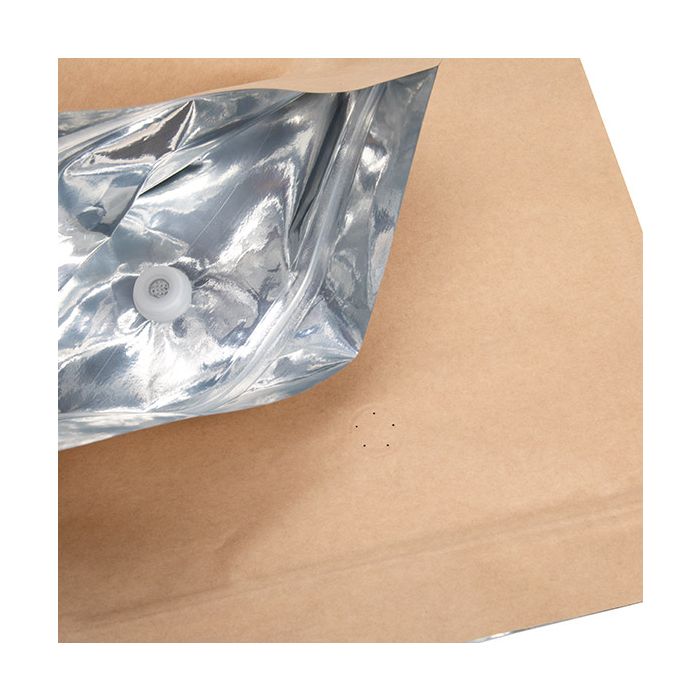 Stå upp påsar Kraft 22,9x12,1x34,3cm w/Valve (100 st) [ZBGM6K]