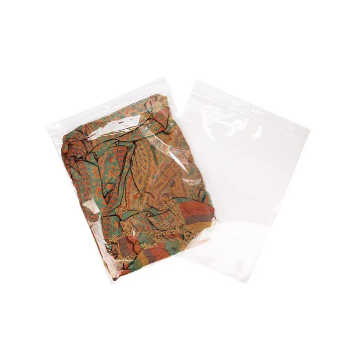 Grip Seal Bags with Hang and Vent-hole 30.5x38cm Crystal Clear PP 50 micron