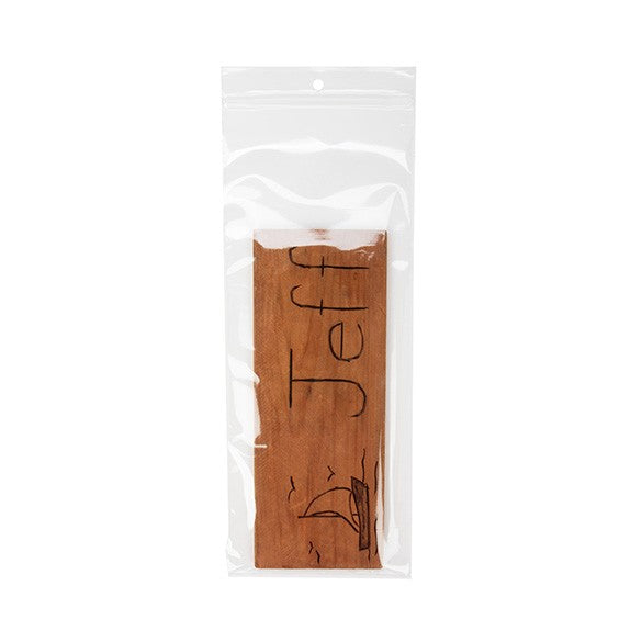 Blixtlåspåsar med häng hål 10x25,5cm Kristallklart PP 50 mikron (100 st) [ZR410]