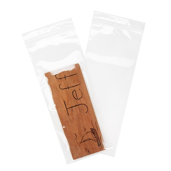 Blixtlåspåsar med häng hål 10x25,5cm Kristallklart PP 50 mikron (100 st) [ZR410]