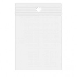 Zippåsar med häng hål 10x23cm Kristallklart PP 100 mikron (100 st) [Z4R49]