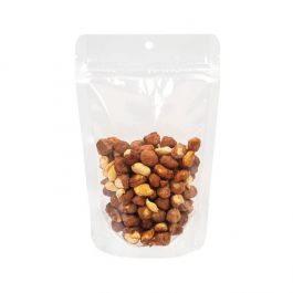 Klart Stå upp påsar 12 x 7,5 x 18,5 cm med upphängningshål (100 st) [ZBG46H]
