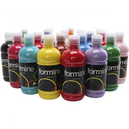 
Temperafärg Matt, mixade färger, 20x500 ml/ 1 förp. [HOB-642095]