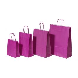Papperskassar Rosa 18+8x22cm Kraft Papper 90 gram (50 st) [PAM1822P]