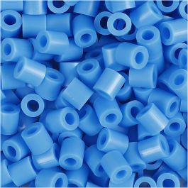 Rörpärlor, stl. 5x5 mm, Hålstl. 2,5 mm, medium, blå (32238), 1100 st./ 1 förp. [HOB-751370]
