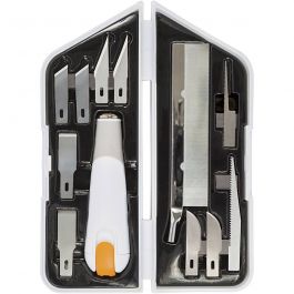 Fiskars Kniv, mejsel och sågset, L: 15 cm, B: 3 cm, 1 set [HOB-1024385]