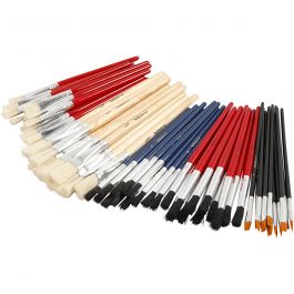 YellowLine Penselset, nr. 4+8+10+12+3/4, 60 st./ 1 förp. [HOB-10252]