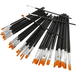 YellowLine Penselset, nr. 0+2+4+8+12+16, 36 st./ 1 förp. [HOB-10254]