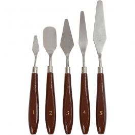 Målarknivar, L: 17-23 cm, B: 1,5-2,5 cm, 5 st./ 1 förp. [HOB-10314]