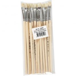 Natur Line Penslar, nr. 12, L: 19 cm, B: 11 mm, platta, 12 st./ 1 förp. [HOB-10612]