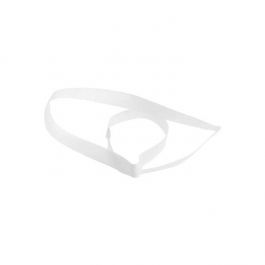 Resårband Vinyl Sträckas Vit 25,5cm (50 st) [10CVLWT]