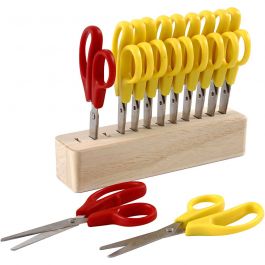 Kids Scissors and stand, L: 12,5 cm, 12asstd [HOB-11219]