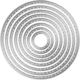 Skär och prägelschablon, cirklar, Dia. 1,5-7 cm, 1 st. [HOB-11779]