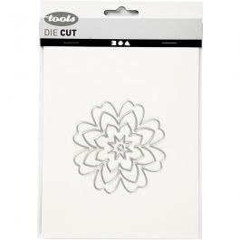 Skärschablon, blomma, Dia. 0,5-8 cm, 1 st. [HOB-11781]