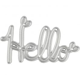Skärschablon, hello, stl. 59x36 mm, 1 st. [HOB-118004]