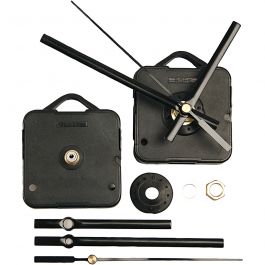 Urverk, platta max. 10 mm, svart, 1 set [HOB-13003]