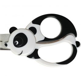 Fiskars Barnsax med Djurmotiv, Panda, L: 13 cm, 1 st. [HOB-1382]