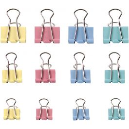 Clips, B: 15-19-25 mm, pastellfärger, 30 mix./ 1 förp. [HOB-14202]