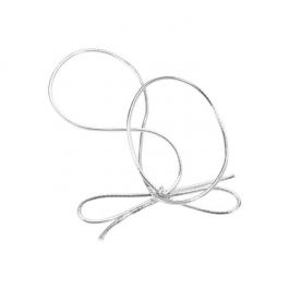 Resårband Metallisk Silver 35,5cm (50 st) [14MS]