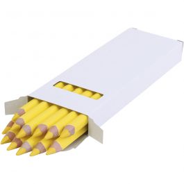 edu Kraftiga Färgblyertspennor, tjocklek 10 mm, kärna 6,25 mm, ljusgul, 12 st./ 1 förp. [HOB-408011]
