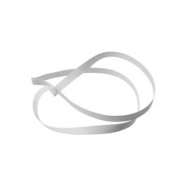 Resårband Vinyl Sträckas Vit 45,7cm (50 st) [18CVLWT]