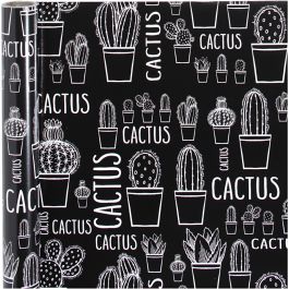 Presentpapper, kaktus, B: 50 cm, 80 g, 5 m/ 1 rl. [HOB-192010]
