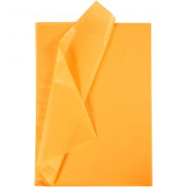 Silkespapper, 50x70 cm, 17 g, gul, 10ark/ 1 förp. [HOB-200900]