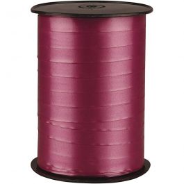 Presentsnöre, B: 10 mm, blank, rubin, 250 m/ 1 rl. [HOB-20216]