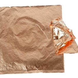 Slagmetall, ark 16x16 cm, koppar, 0,625 m2, 25 ark/ 1 förp. [HOB-20485]