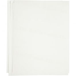 Transferark, ark 21,5x28 cm, till ljusa och mörka textilier, vit, 12 ark/ 1 förp. [HOB-20701]