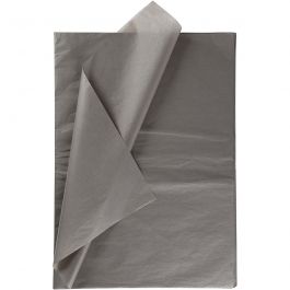 Silkespapper, ark 50x70 cm, 17 g, mörkgrå, 25 ark/ 1 förp. [HOB-20815]