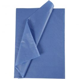 Silkespapper, ark 50x70 cm, 17 g, blå, 25 ark/ 1 förp. [HOB-20866]