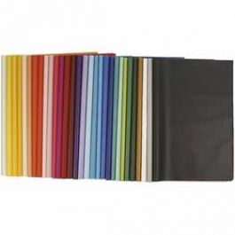 Tissue Paper, sheet 50x70 cm,  14 g, asstd colours, 300mixed sheets [HOB20906]