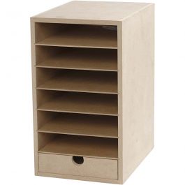 Kartongreol, H: 31,5 cm, D: 24,5 cm, B: 18 cm, A5, 1 st. [HOB-21005]