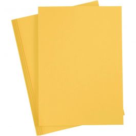 Färgad Kartong, A4, ark 210x297 mm, 180 g, solgul, 20 ark/ 1 förp. [HOB-21112]