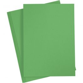 Färgad Kartong, A4, ark 210x297 mm, 180 g, gräsgrön, 20 ark/ 1 förp. [HOB-21123]