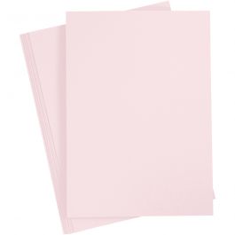Kartong, A4, ark 210x297 mm, 210 g, ljusrosa, 10 ark/ 1 förp. [HOB-21181]